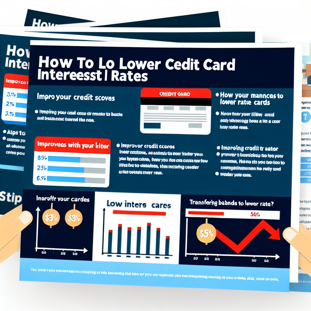 Hur man sänker sina kreditkortsräntor