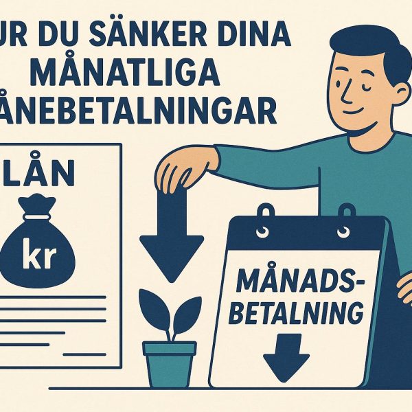 Hur du sänker dina månatliga lånebetalningar