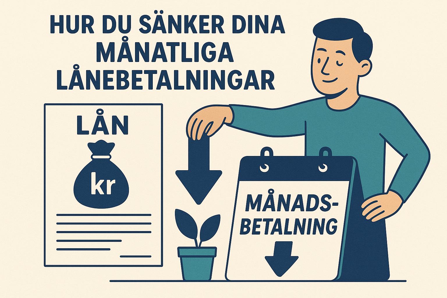 Hur du sänker dina månatliga lånebetalningar