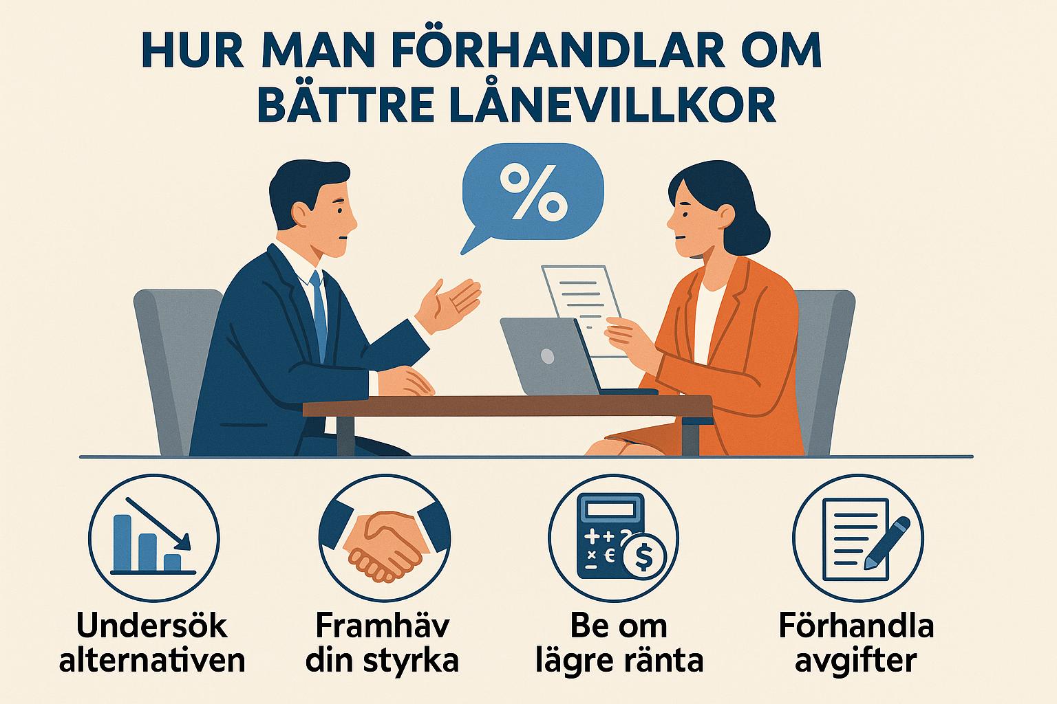 Hur man förhandlar om bättre lånevillkor