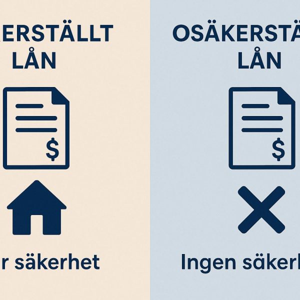 Vad är skillnaden mellan säkerställda och osäkerställda lån?