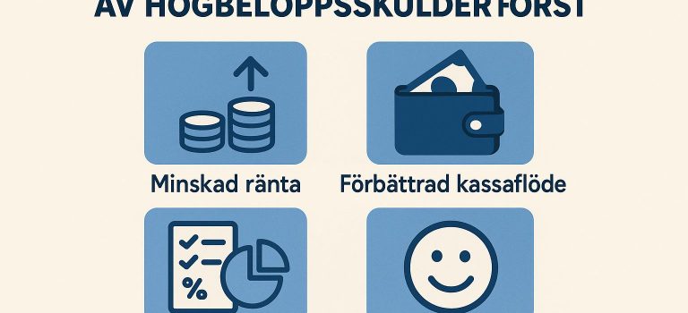 Fördelarna med att betala av högbeloppsskulder först