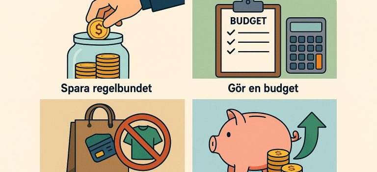 Hur du sparar pengar för att undvika lån