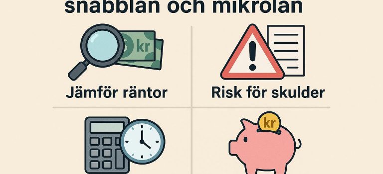 Vad du bör tänka på vid snabblån och mikrolån