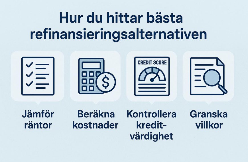 Hur du hittar bästa refinansieringsalternativen