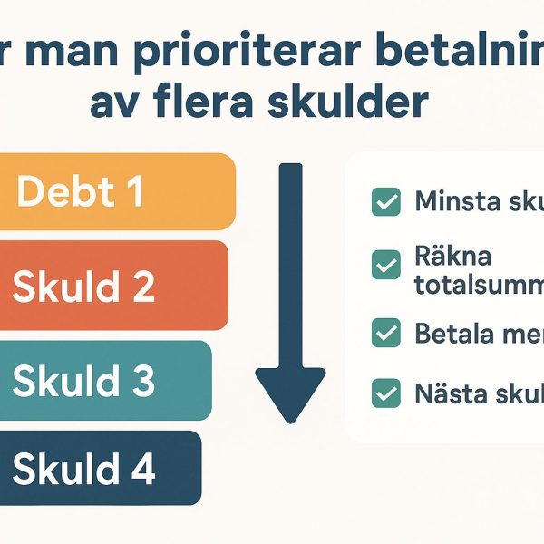Hur man prioriterar betalning av flera skulder