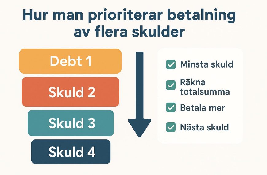 Hur man prioriterar betalning av flera skulder