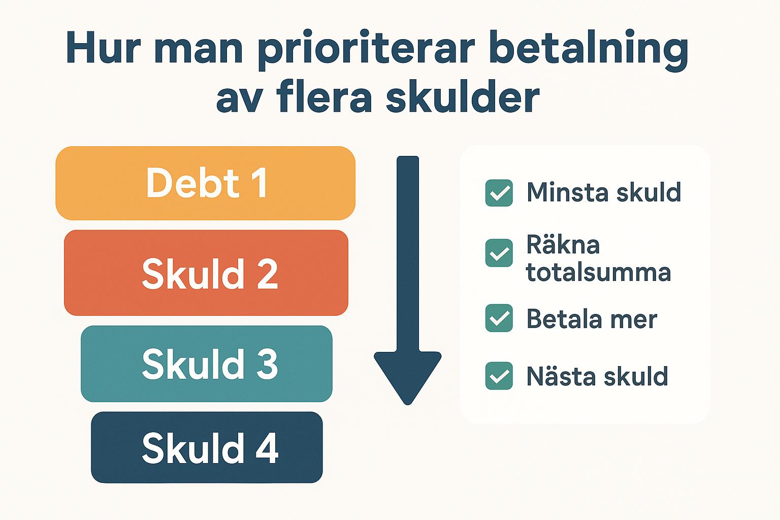 Hur man prioriterar betalning av flera skulder