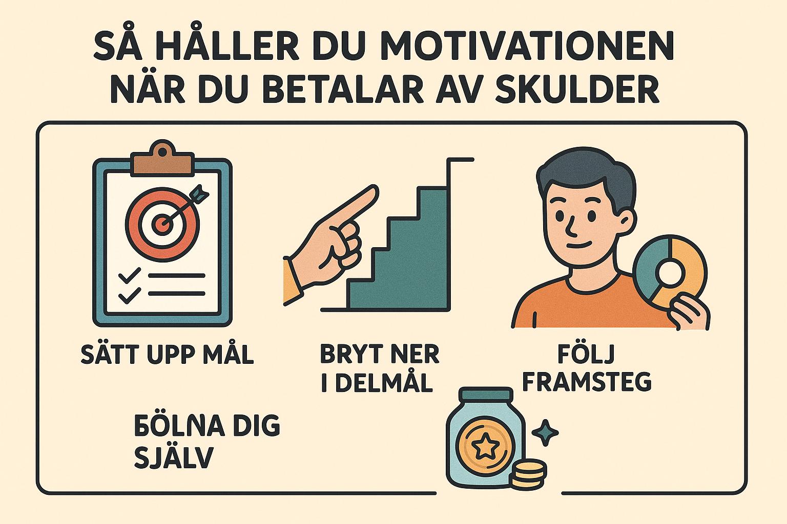 Så håller du motivationen när du betalar av skulder