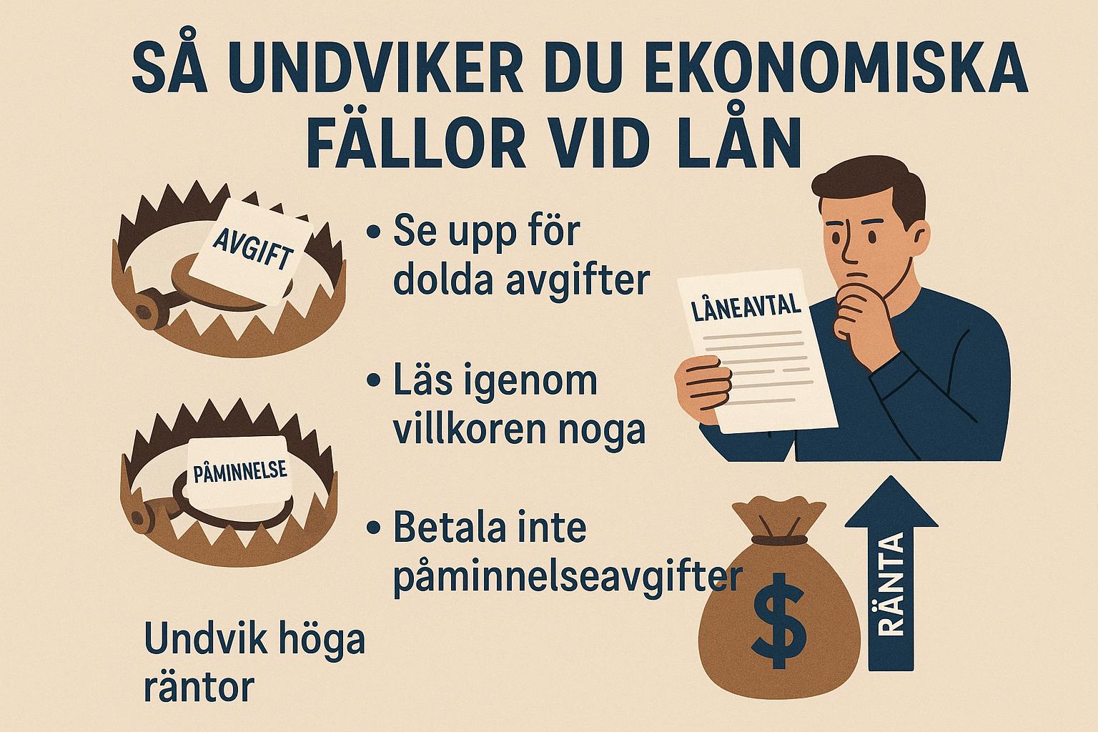 Så undviker du ekonomiska fällor vid lån