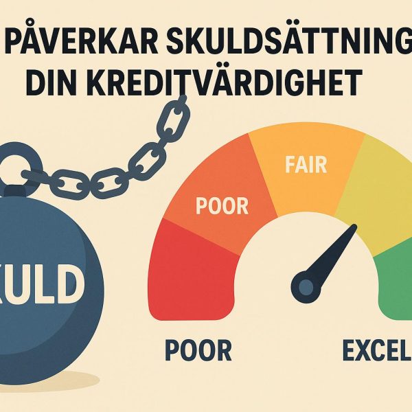 Så påverkar skuldsättning din kreditvärdighet
