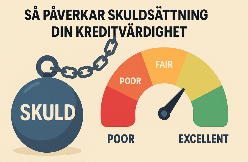 Så påverkar skuldsättning din kreditvärdighet