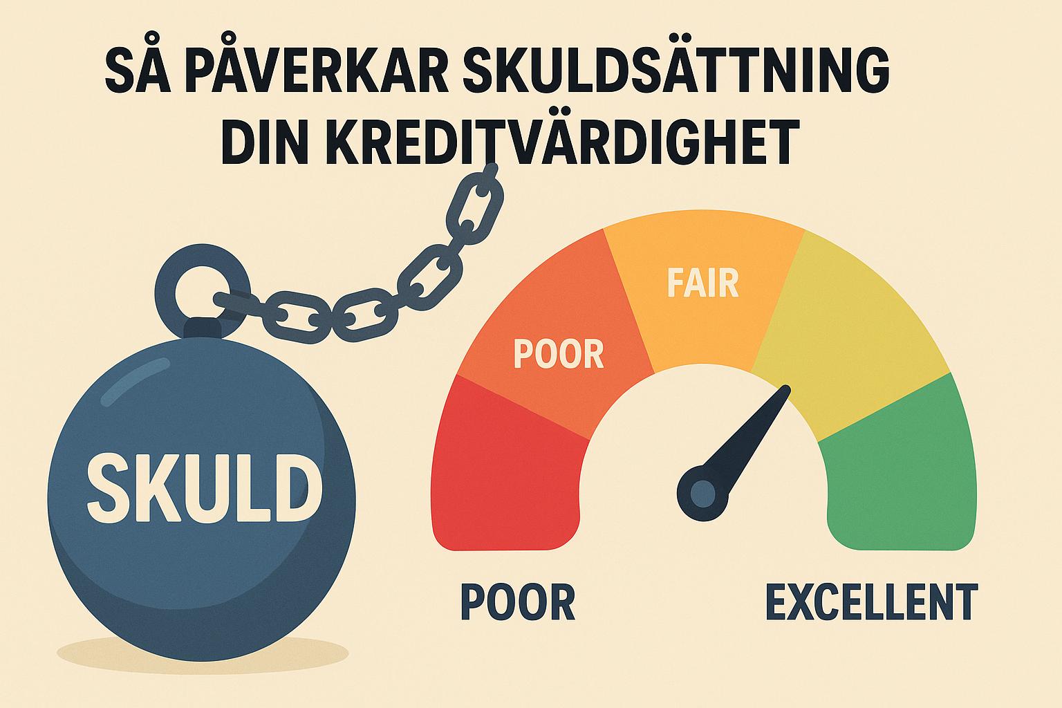 Så påverkar skuldsättning din kreditvärdighet