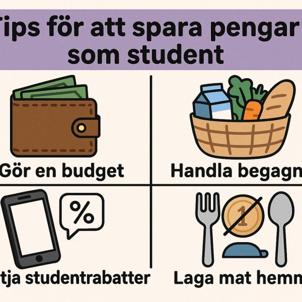 Tips för att spara pengar som student