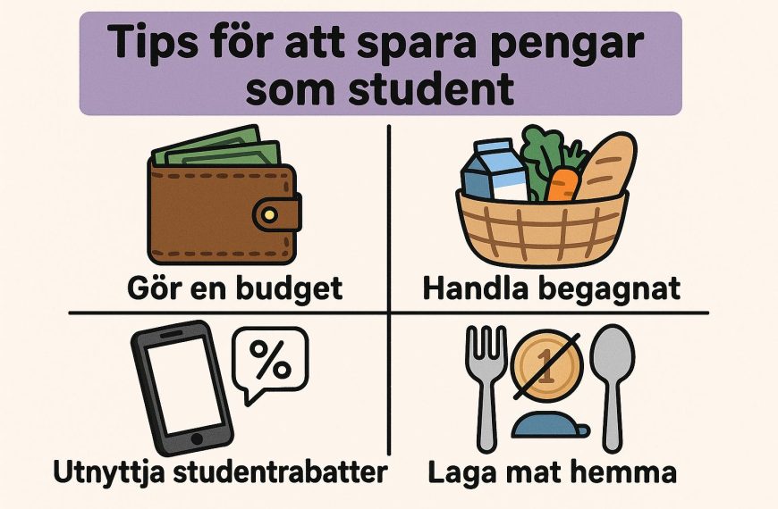 Tips för att spara pengar som student