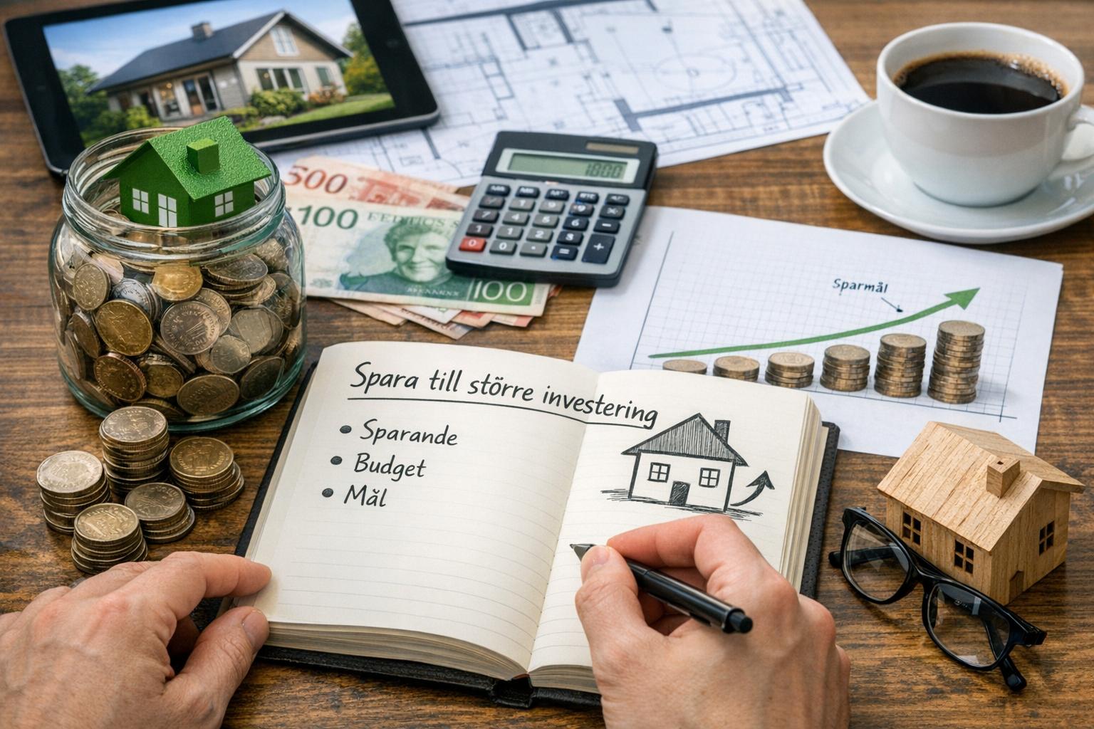 Hur du planerar att spara till en större investering