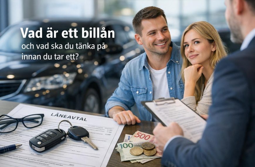 Vad är ett billån och vad ska du tänka på innan du tar ett?