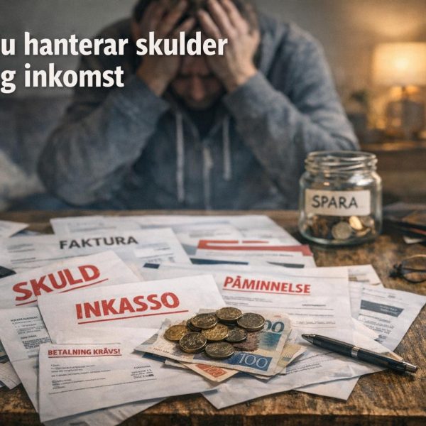 Hur du hanterar skulder vid låg inkomst