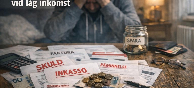 Hur du hanterar skulder vid låg inkomst