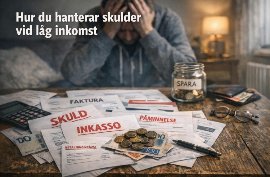 Hur du hanterar skulder vid låg inkomst