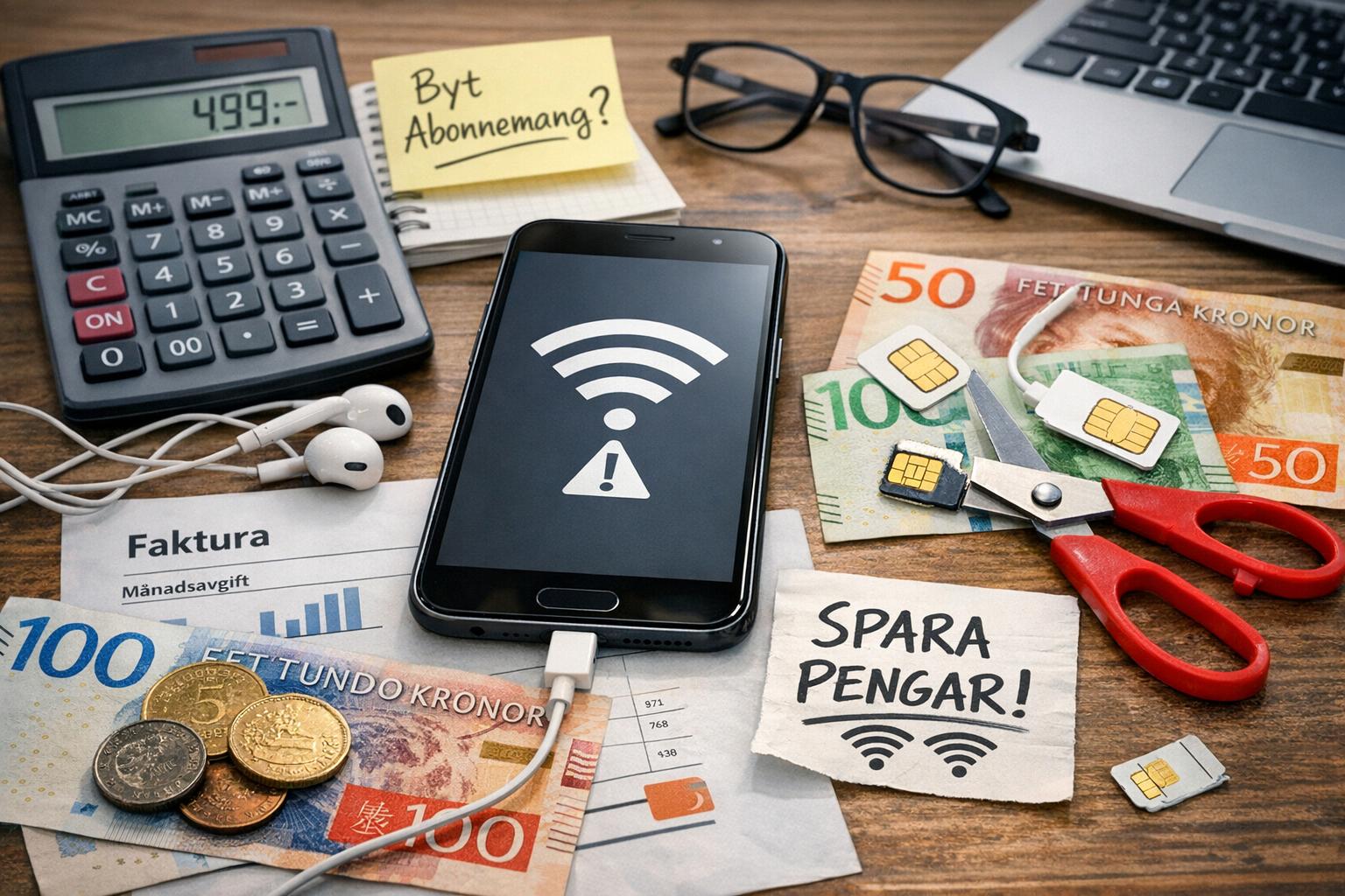 Tips för att minska mobil- och internetkostnader